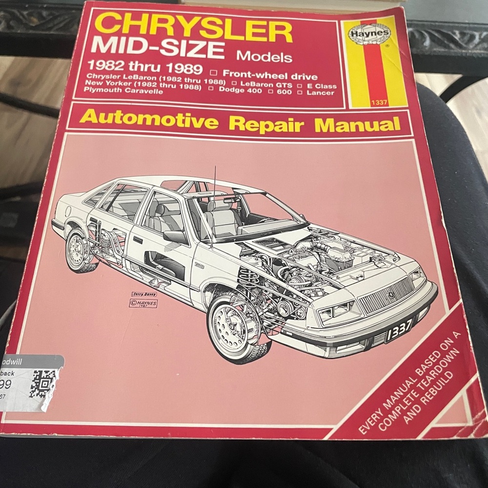 Chrysler. Mid-Size  1982-1989 Haynes Auto Repair Manual.